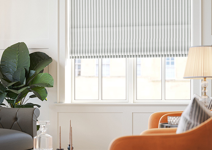 Lace Stripes, Grey - Twist&Fit Roman Blind - Image 5